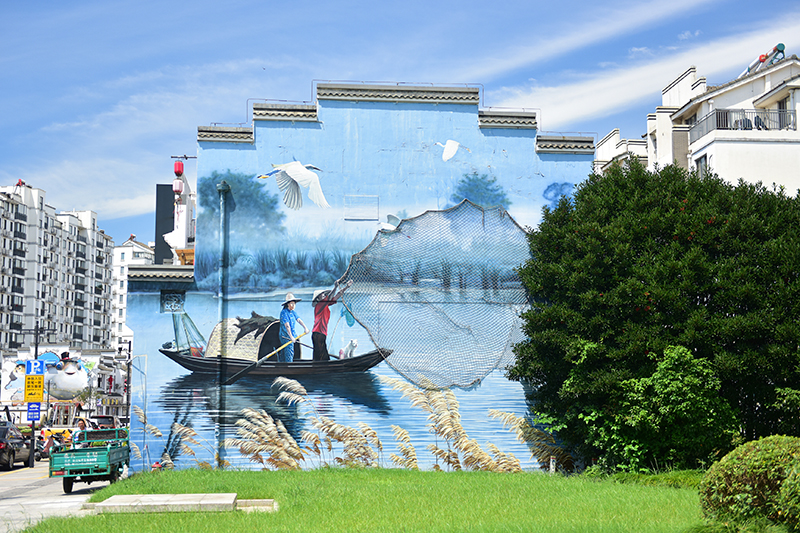 2020年8月2日拍攝的江蘇省張家港市永聯(lián)村。