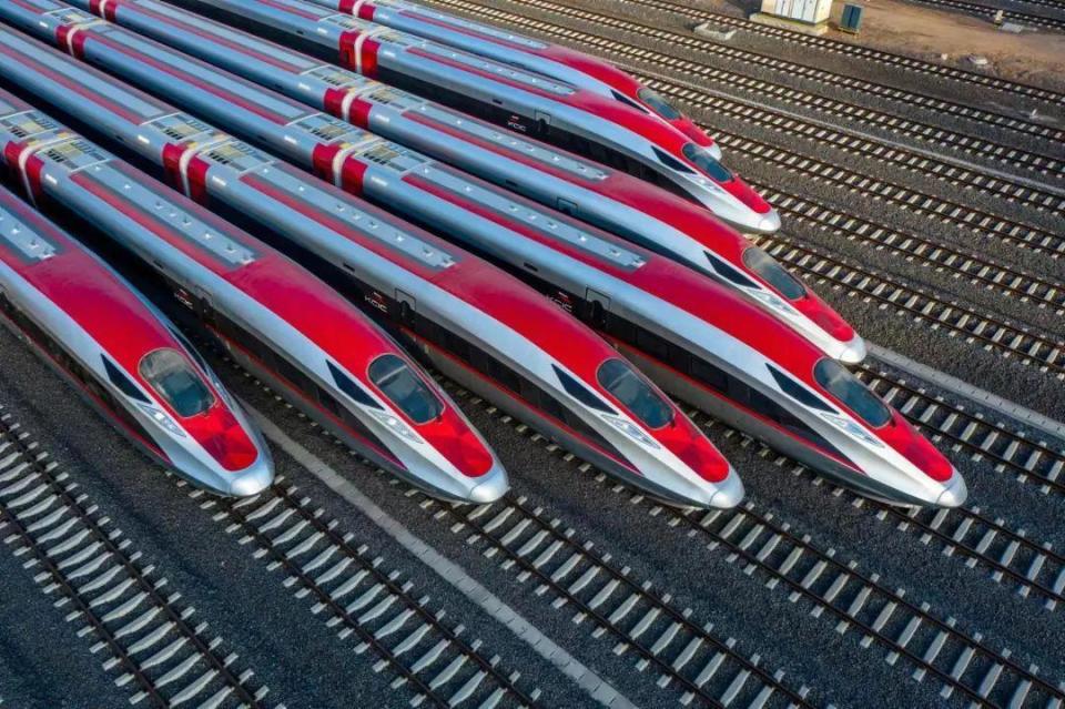 ?雅萬高鐵動車組。中國中車供圖。