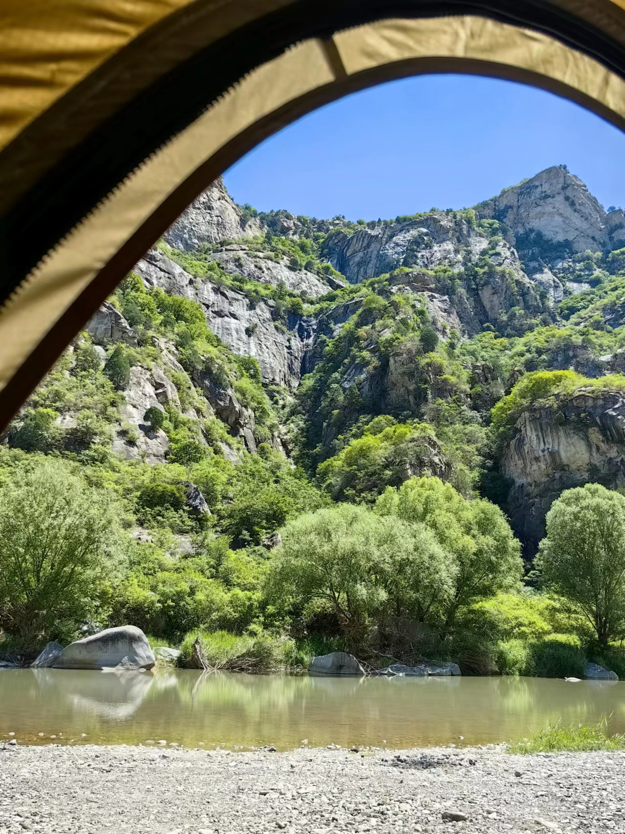 北京懷柔白河灣。受訪者供圖