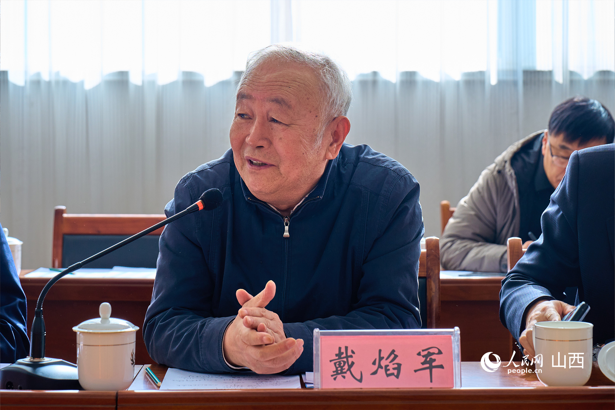 中央黨校（國(guó)家行政學(xué)院）黨建教研部原副主任、教授戴焰軍。人民網(wǎng) 張超寧攝