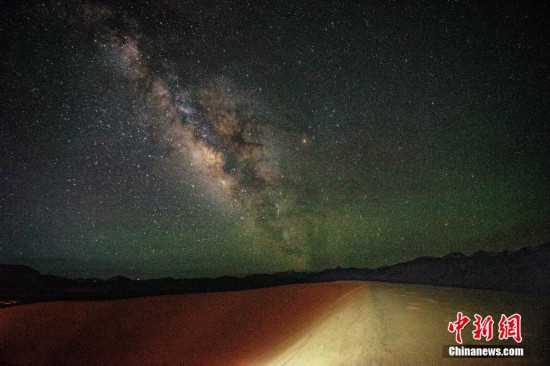 圖為6月20日晚，高原銀河風光。曹枝清 攝